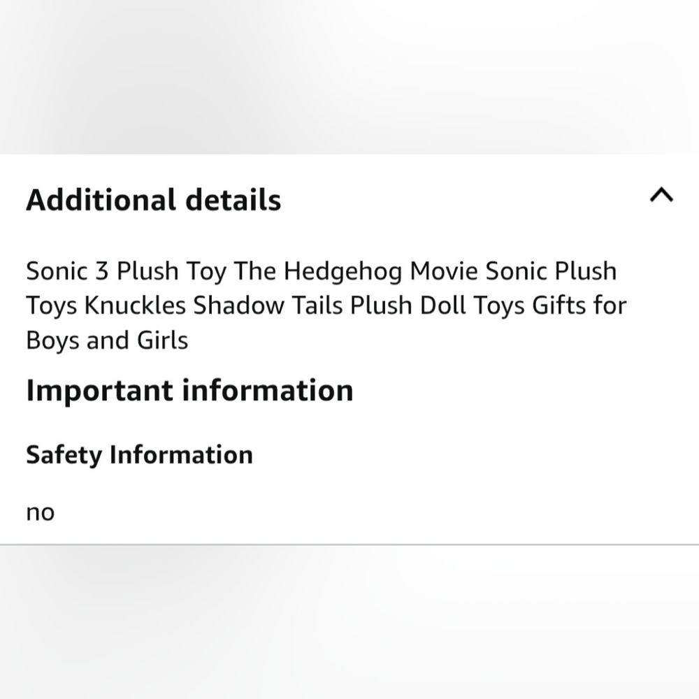 Sonic 3 Plush Fox Toy - Tails - Picture 12 of 12